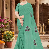 Elegant Printed Saree with Designer Blouse Piece for Festive Wear | GLC-PARIVAR
