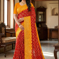 Soft Cotton Saree with Blouse Piece for Premium Ethnic and Traditional Wear | TLS-POORNIMA BP