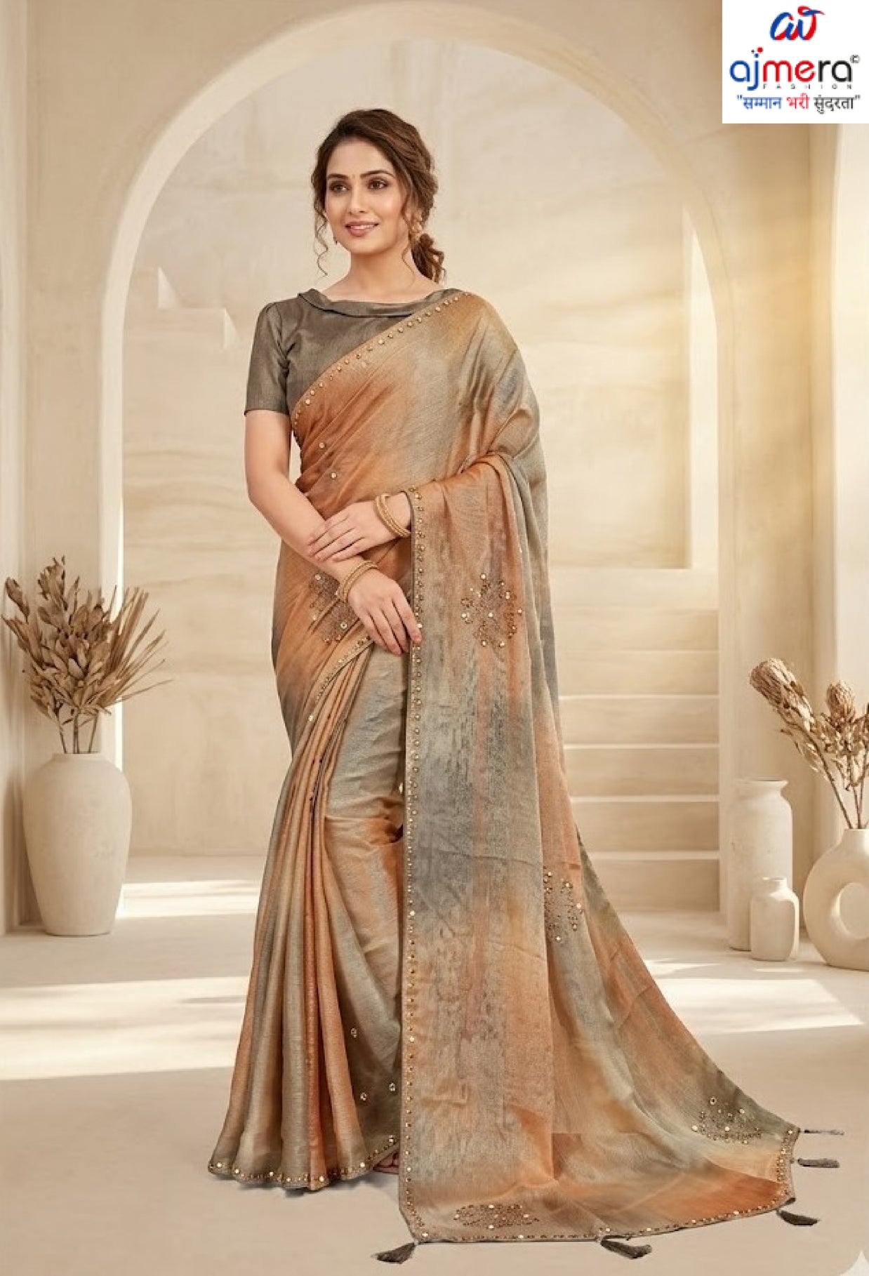 Graceful Printed Saree with Blouse Piece for Modern Ethnic Fashion | RDD-BHARGAVI