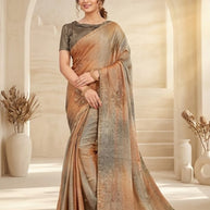 Graceful Printed Saree with Blouse Piece for Modern Ethnic Fashion | RDD-BHARGAVI