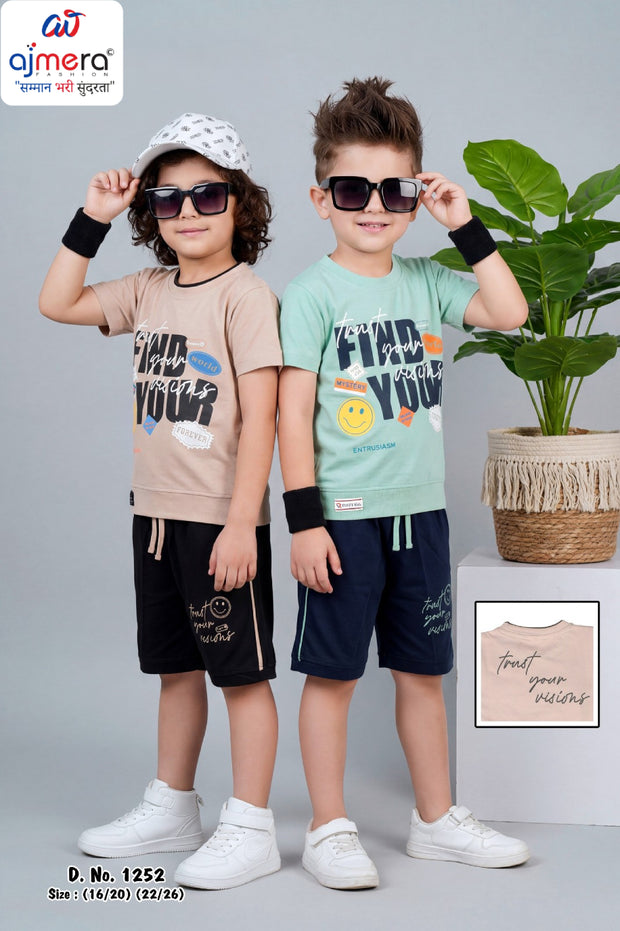 Wholesale Boys T-Shirt & Pant Set | RMC-1252-22X26