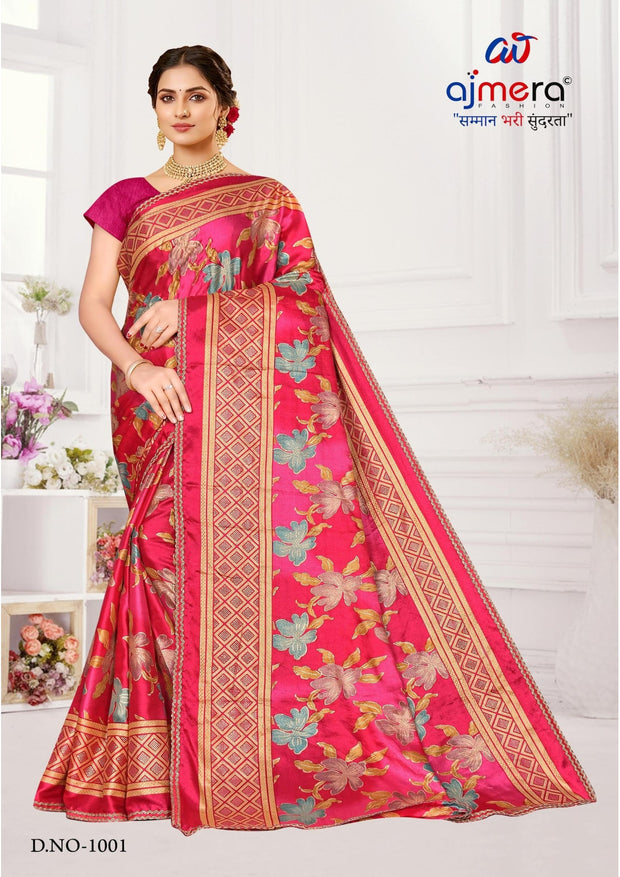 Contemporary Printed Saree with Blouse Piece for Premium Wear | SNR-GAURI RANI