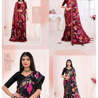 Premium Printed Saree with Matching Blouse Piece for Ethnic Elegance  | RDD-ANGEL