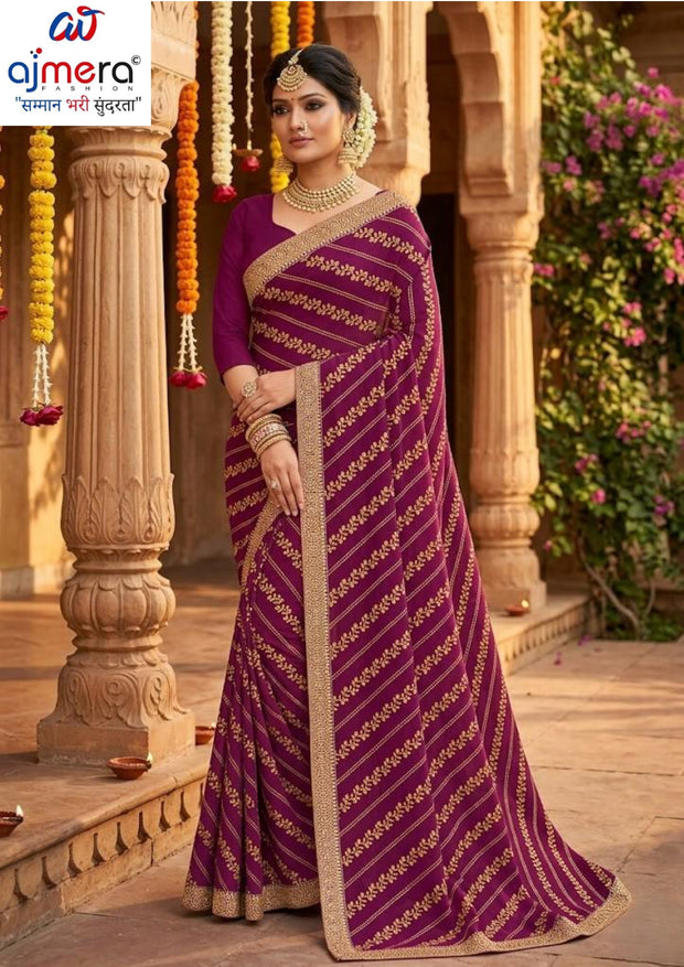 Dyed Matching Saree in Surat without Blouse for Premium Ethnic and Traditional Wear | JP-KITKAT