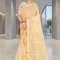 Elegant Jacquard Silk Saree with Designer Blouse Piece for Festive Elegance | MTE-25350