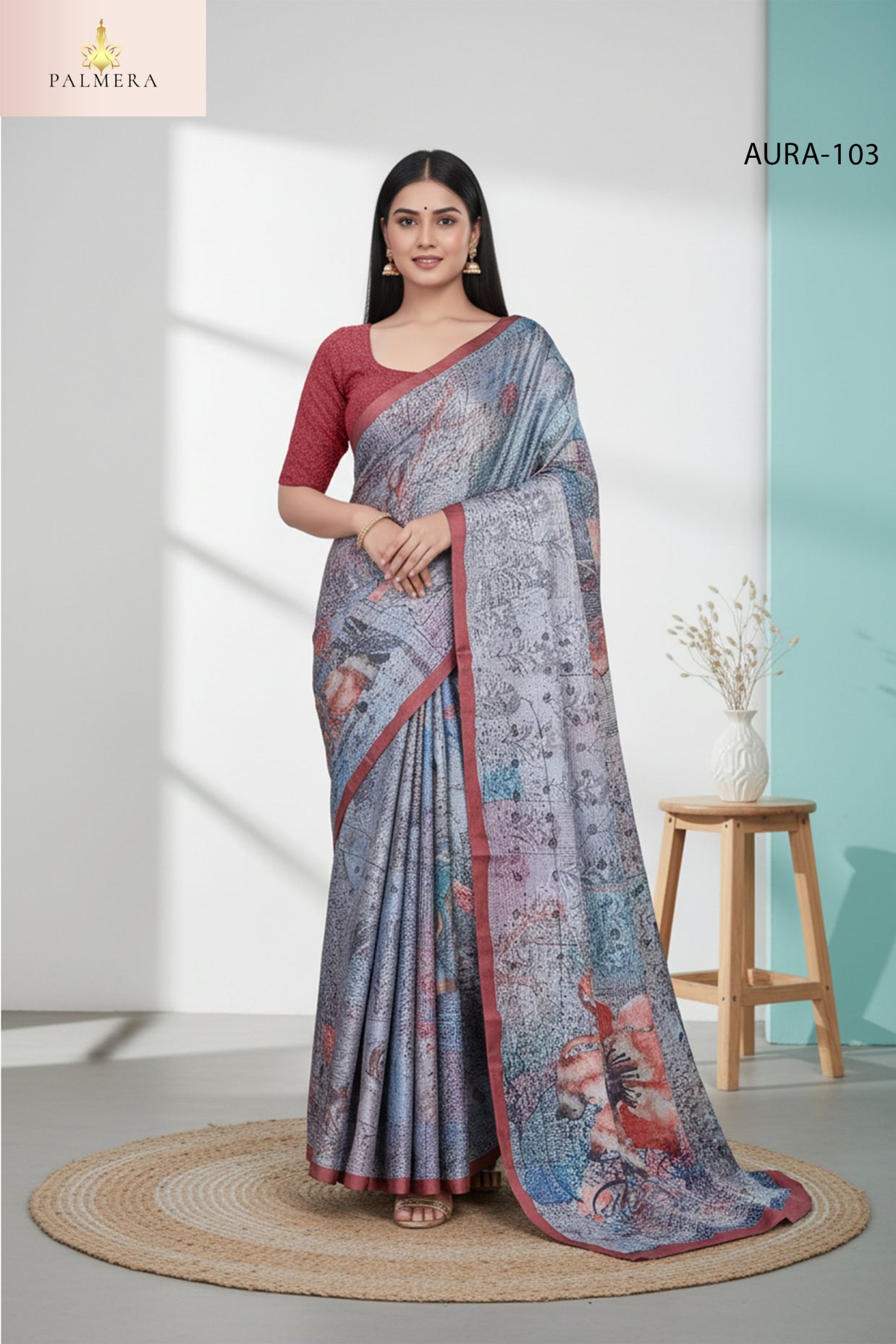 Aura Modal Saree with Blouse for Premium Ethnic and Designer Wear | ALL-AURA VOL-1