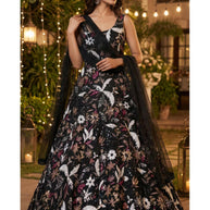 Designer Net Gown for Women | YVD-YSC139P