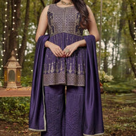 Elegant Chinon Designer Party Wear Gown for Women | SHP-ADDA-52