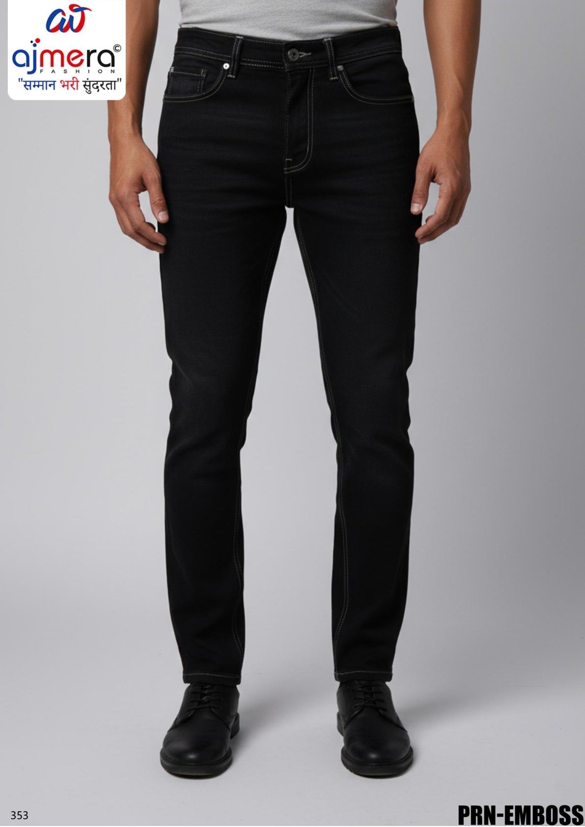 Premium Men's Denim Jeans for Casual & Everyday Wear | PRN-EMBOSS