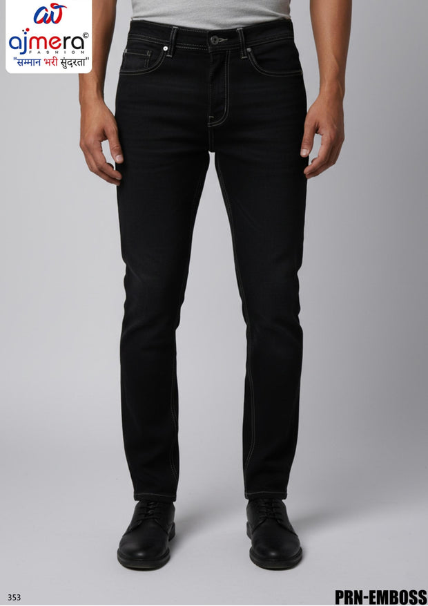 Premium Men's Denim Jeans for Casual & Everyday Wear | PRN-EMBOSS