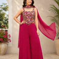 Elegant Jorjet Designer Party Wear Gown for Women | PNC-DHWANI-61