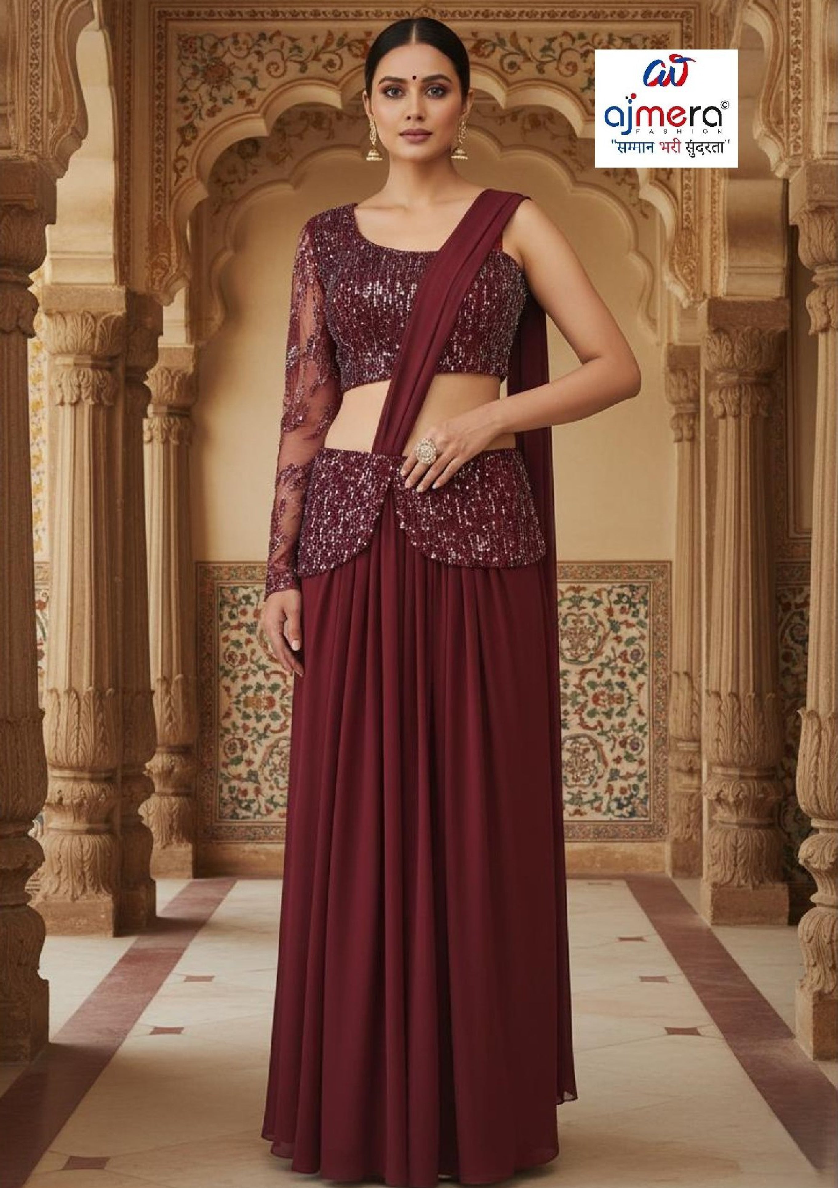 Designer Imported Fabric Gown for Women | KLK-231