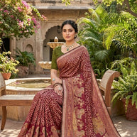 Classic Printed Saree with Blouse Piece for Timeless Traditional Style | VDT-ZOYA BRASSO-20