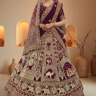 Best Silk Embroidery lehenga Manufacturer in India | VCE-MT-32