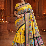 Graceful Printed Saree with Blouse Piece for Modern Ethnic Fashion | VDT-PRAGATI-4