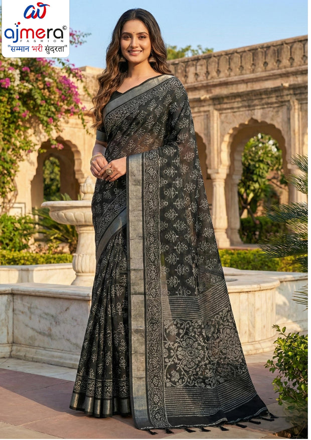 Suti Cotton Saree with Blouse Piece for Premium Ethnic and Traditional Wear | YDP-MUSKAN JARI PATTA