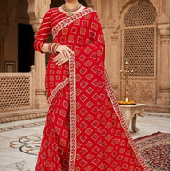 Solo Pattern Print Loose Saree with Blouse for Premium Ethnic and Traditional Wear | TD-VATIKA