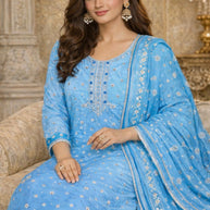 Elegant Designer Unstitched Suit Set | SVI-RSE 3189