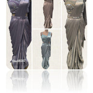 Designer Satin Gown for Women | SDO-218587