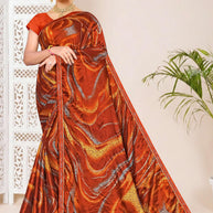 Contemporary Printed Saree with Blouse Piece for Premium Wear | SNR-SPACE