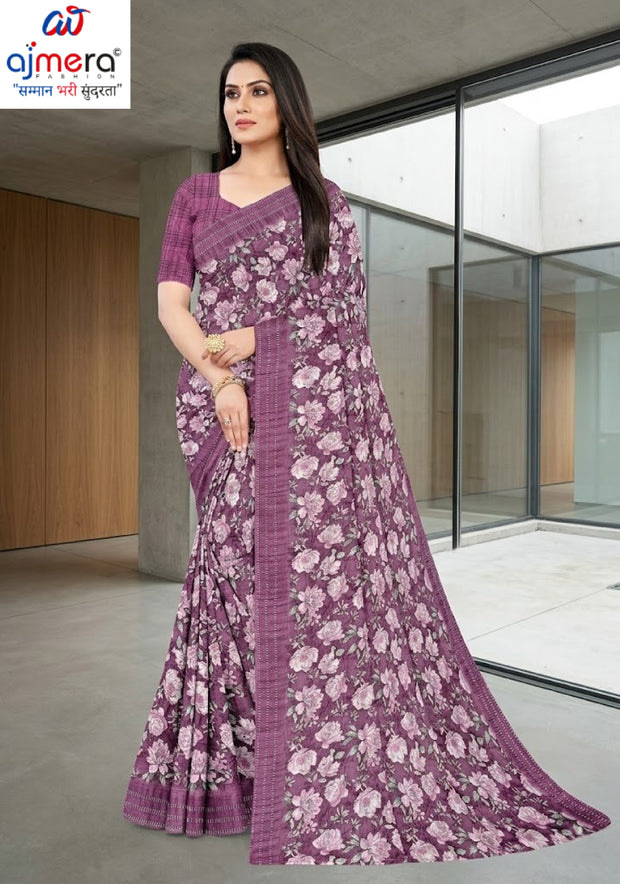 Stylish Printed Saree with Blouse Piece for Traditional Celebrations  | GLC-NIRALI