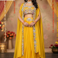 Elegant Georgette Designer Party Wear Gown for Women | OSC-805