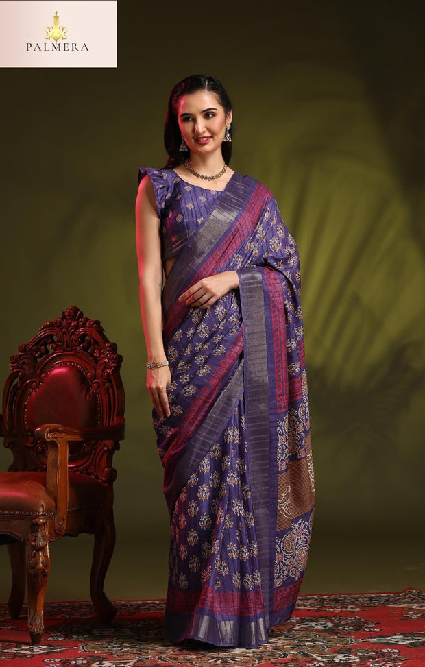 Holland Silk Handloom Silk Saree with Blouse for Premium Ethnic and Traditional Wear | ALL-HOLLAND SILK-04