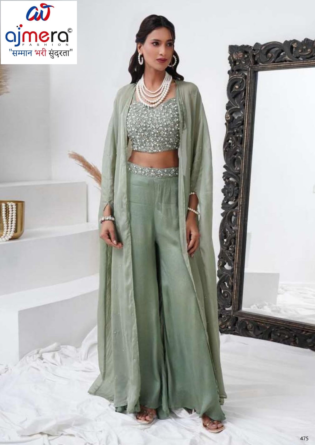 Designer Gown with Blouse for Women | ATZ-C2081