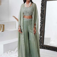Designer Gown with Blouse for Women | ATZ-C2081