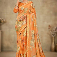 Beautiful Printed Saree with Blouse Piece for Cultural Celebrations  | RDD-TATVAM VOL-03