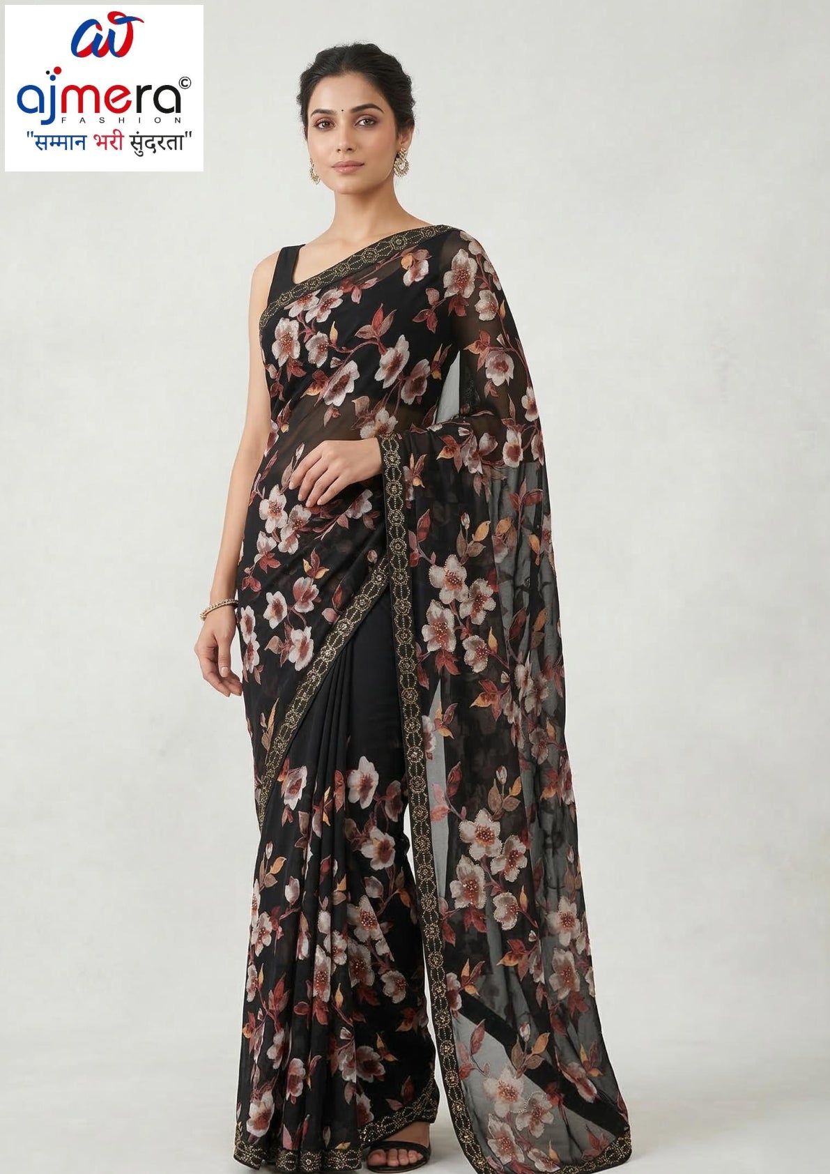 Exclusive Printed Saree with Blouse Piece for Elegant Ethnic Look  | WLN-NAZRANA-10640