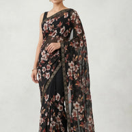 Exclusive Printed Saree with Blouse Piece for Elegant Ethnic Look  | WLN-NAZRANA-10640