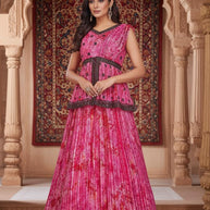 Elegant Chinon Designer Party Wear Gown for Women | SHP-ADDA-46