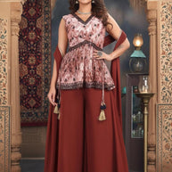 Elegant Chinon Designer Party Wear Gown for Women | SHP-387
