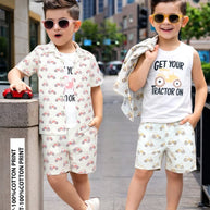 Wholesale Boys Summer T-Shirt & Shorts Set | TBA-4175-1