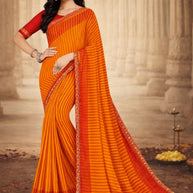 Classic Printed Saree with Blouse Piece for Timeless Traditional Style | JS-CHARKHA