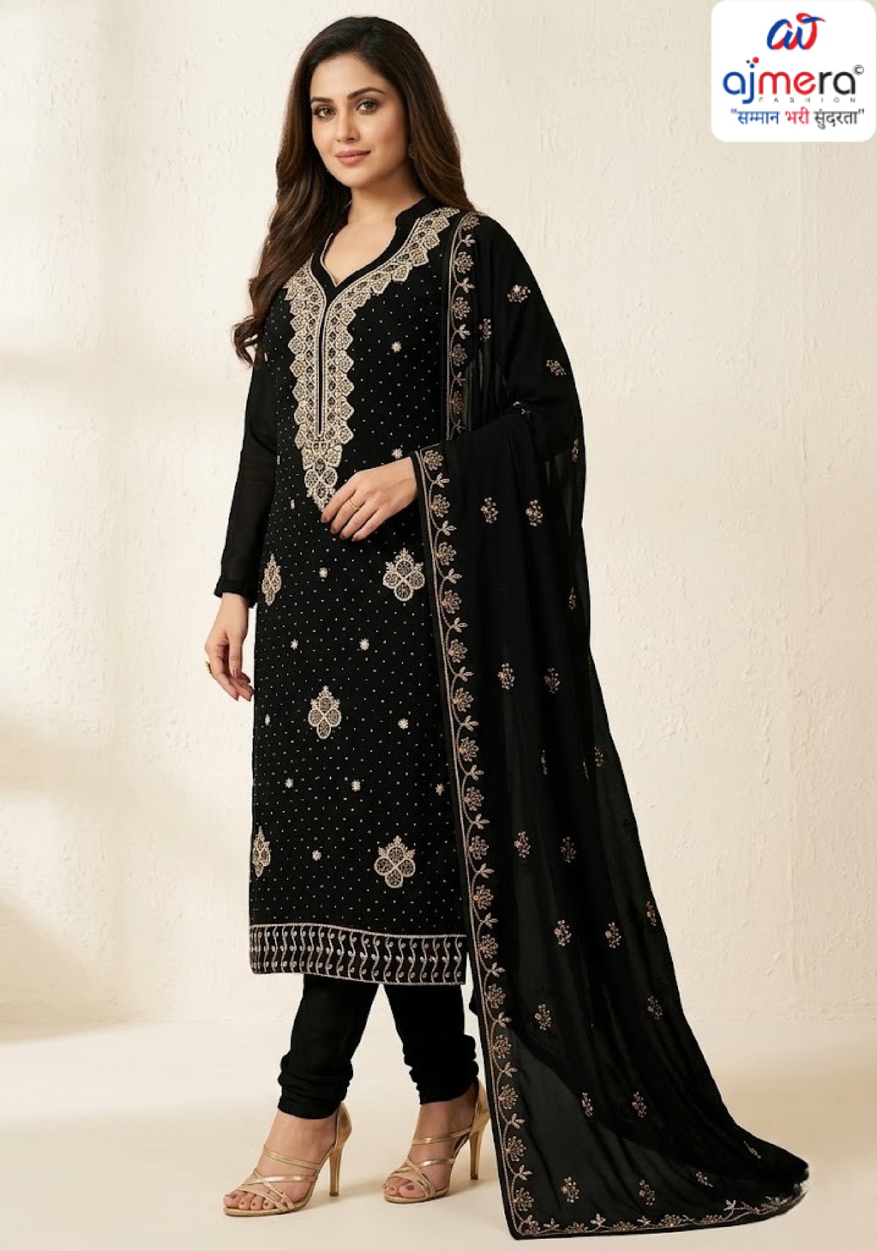 Premium Fox Georgette Unstitched Suit Set | MJI-NILGIRI