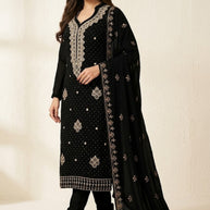 Premium Fox Georgette Unstitched Suit Set | MJI-NILGIRI