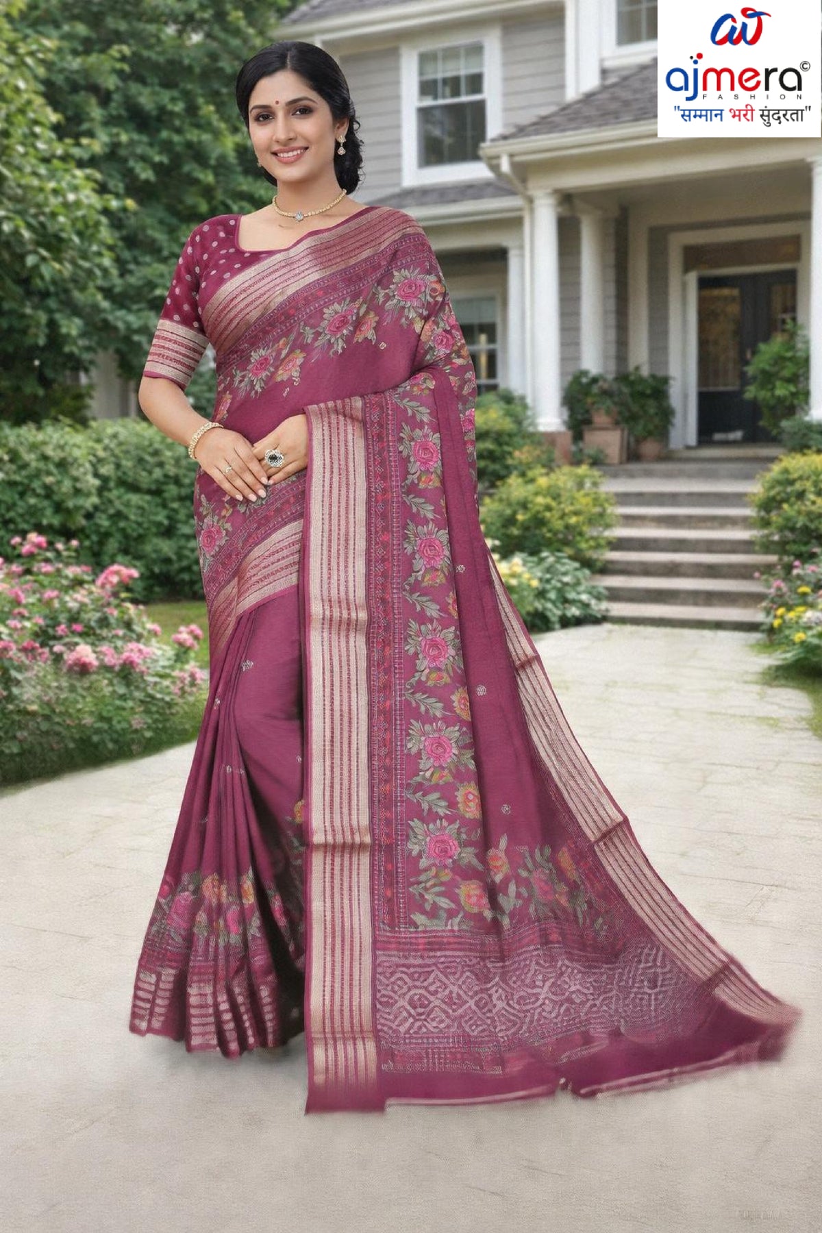 Elegant Printed Saree with Designer Blouse Piece for Festive Wear  | RDD-MAHARANI VOL-01