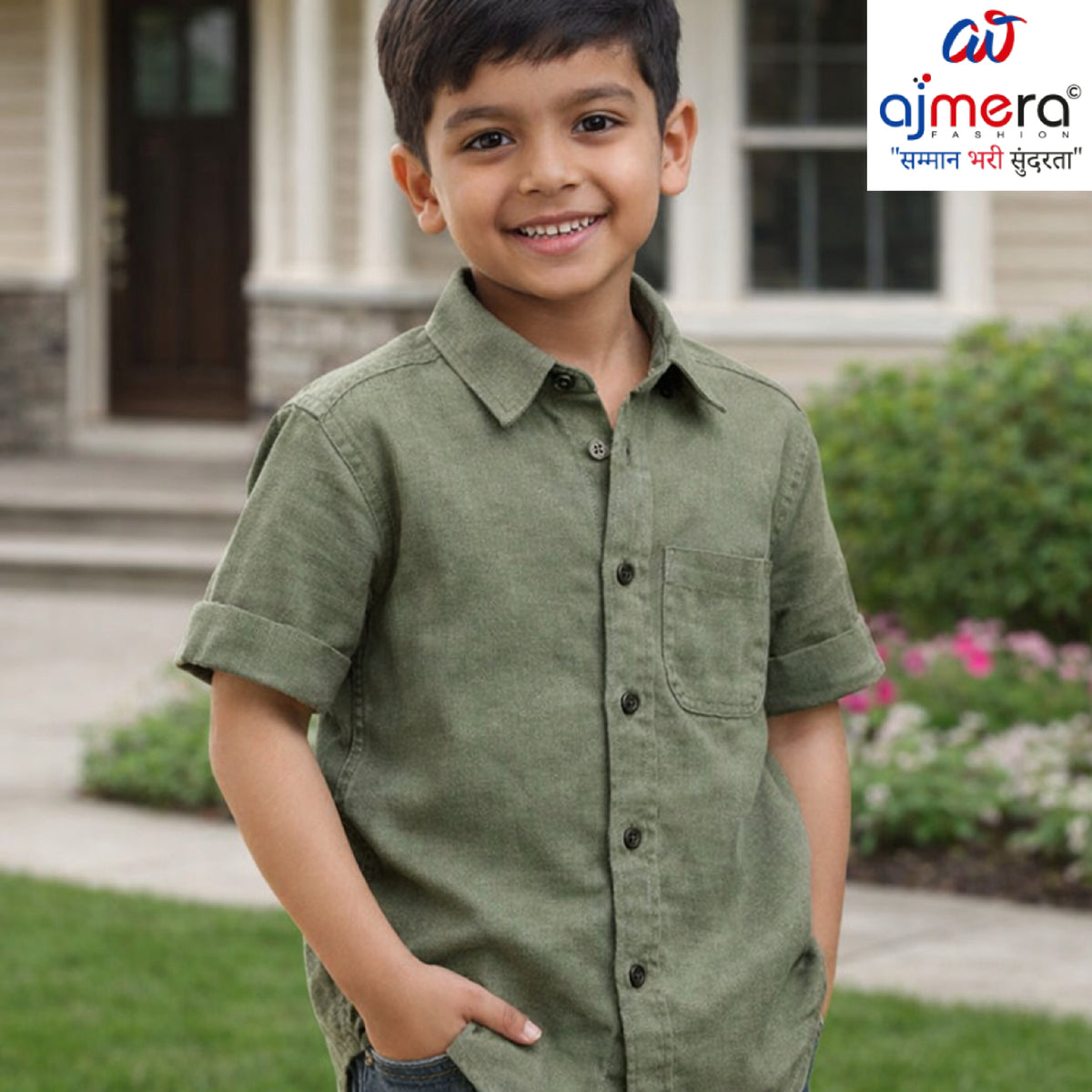 Kids Dobby Shirt Wholesale in Surat | RJ9-192