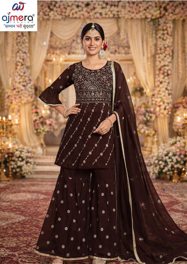 Elegant Georgette Designer Party Wear Gown for Women | SHP-NUSHRUT