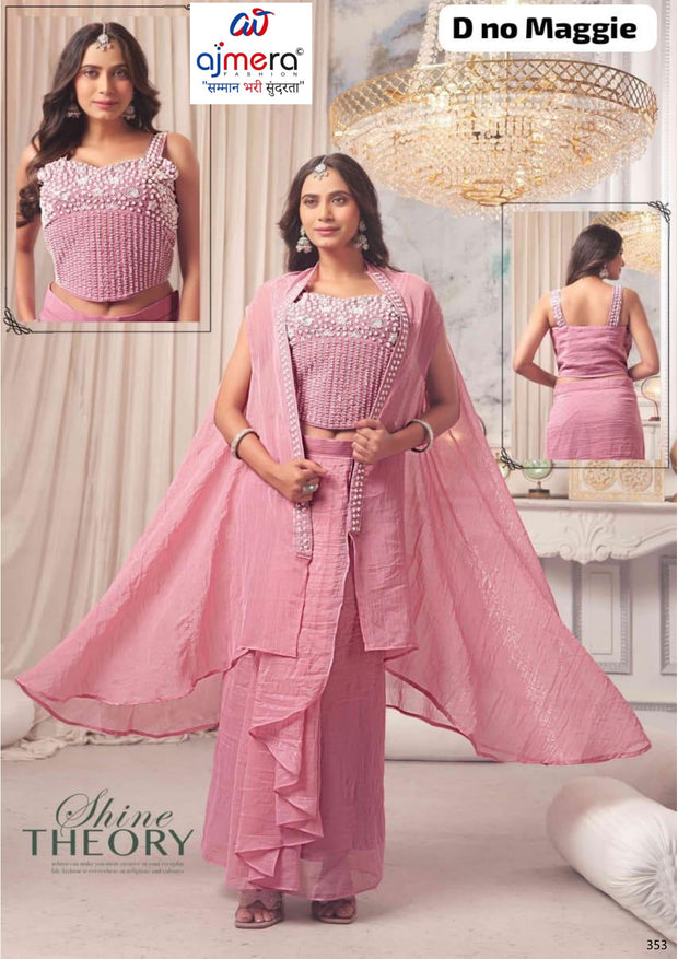 Designer Crunchy Fabric Gown for Women | OSC-MAGGIE