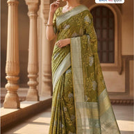 Classic Jacquard Silk Saree with Blouse Piece for Elegant Traditional Look | SBV-HD-1082