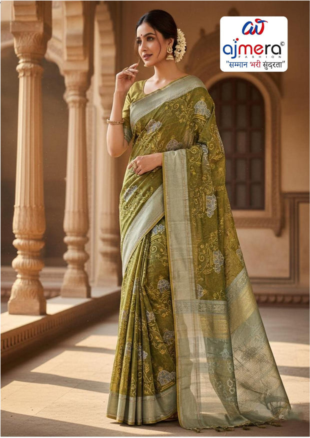 Classic Jacquard Silk Saree with Blouse Piece for Elegant Traditional Look | SBV-HD-1082