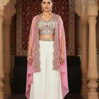 Elegant Designer Party Wear Georgette Gown for Women | KTX-1069