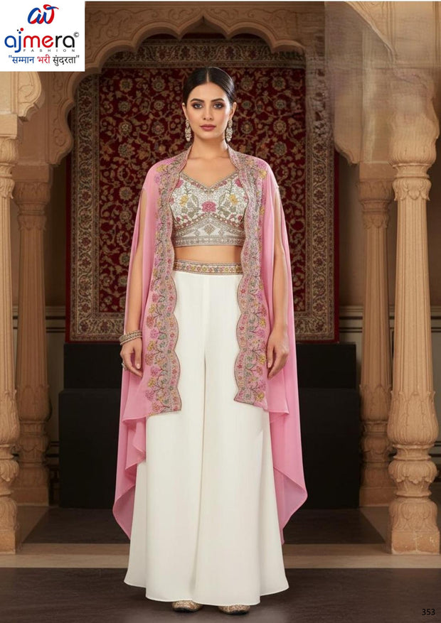 Elegant Designer Party Wear Georgette Gown for Women | KTX-1069