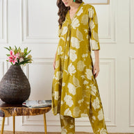 Designer Premium Cotton Kurti Set for Women | INDO-KS0MT11694