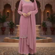 Designer Georgette Gown for Women | RKA-1010