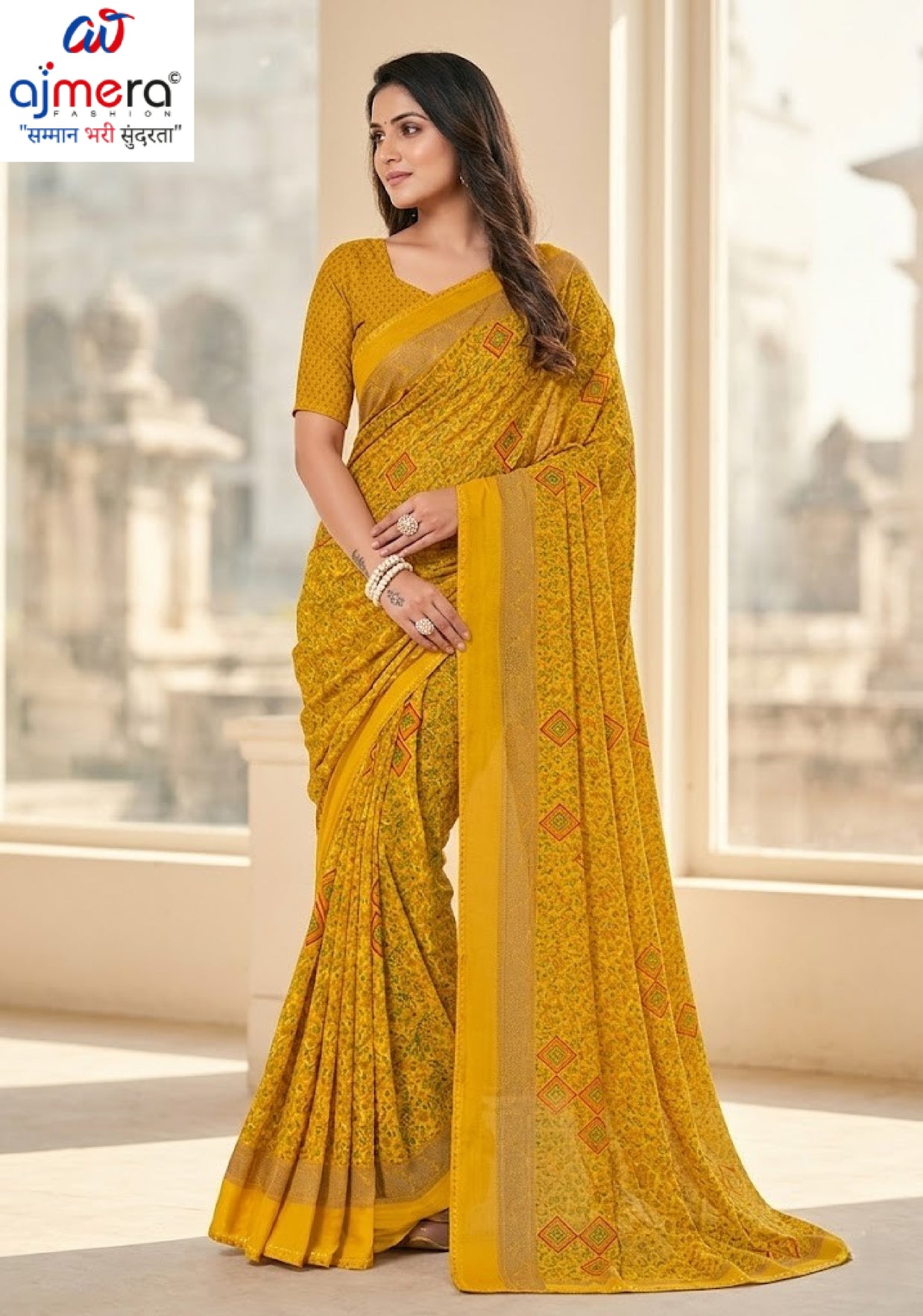 Graceful Printed Saree with Blouse Piece for Modern Ethnic Fashion  | VDT-DISCO-17