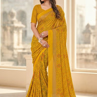 Graceful Printed Saree with Blouse Piece for Modern Ethnic Fashion  | VDT-DISCO-17